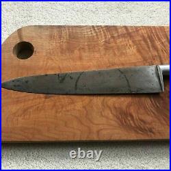 Vintage SABATIER Bongourmet Frenche Carbon Steel Chef Knife Huge 12 Blade