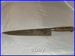 Vintage SABATIER Chef Knife 10 Carbon Steel Blade Made in France