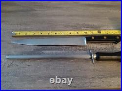 Vintage Sabatier 9-1/2 & Sharpening Rod FRANCE Knife Slicer -Sharpening