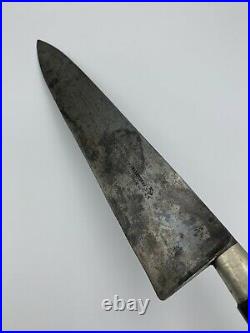 Vintage Sabatier Chefs Knife Rue St. Honore 84 Paris France 10 Blade