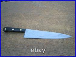 Vintage Sabatier EXTRA-FINE Carbon Steel Chef Knife withEbony RAZOR SHARP