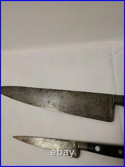 Vintage Sabitier 4 Star With Elephant Chef knife Set 5 and 10 inch