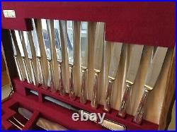 Vintage Sheffield Silver Plate Cutlery Canteen 63-Piece 6 Place Setting EPNS A1