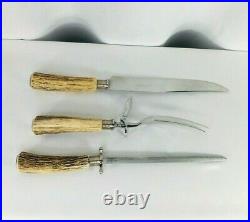 Vintage Solingen Germany Knife Sharpener Fork Set Serving Anton Wingen Jr