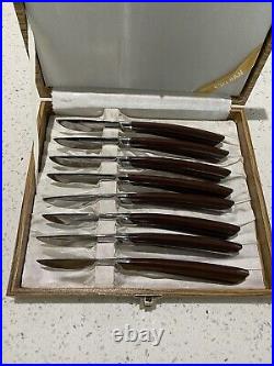 Vintage Steak Knife set 8 mid century Japan