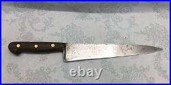 Vintage Sword & Shield 10 Carbon Steel Chef Knife-Solingen Germany Ships Free