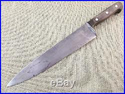 Vintage Sword & Shield Carbon Steel 10.5 inch Chef Knife Quick Shipping