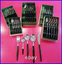 Vintage Tias Eckhoff Lundtofte 30 Piece Cutlery Set With Bakelite Handles