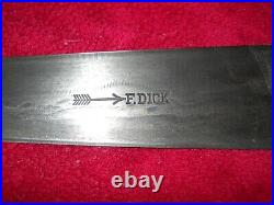 Vintage Used F. Dick Chef's High Quality Steel Knife Arrow Marking