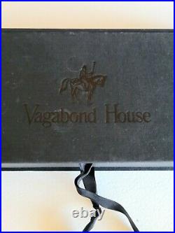 Vintage Vagabond House Antler Bone Handle Carving Set Fork Knife in Box Used