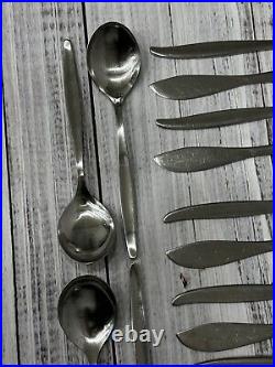 Vintage WMF CROMARGAN Stainless Steel Cutlery 32 Piece Flatware INOX Set Germany
