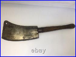 Vintage Wm. Beatty & Son Large #3 Hog Splitter Meat Cleaver Chester PA