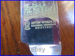 Vtg 4 Piece Anton Wingen Jr. Othello Cutlery Knife Carving Set Solingen Germany