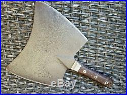 WOW ANTIQUE F DICK RHEING DOUBLE BLADE CLEAVER VERY HEAVY MODEL17 Weight 4,40 lb