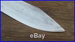 WOW Vintage Custom Carbon Steel Chef's Butcher-style Carving Knife RAZOR SHARP