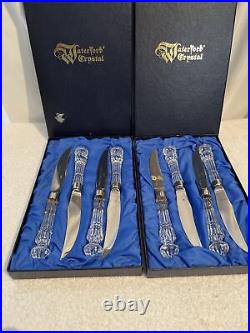 Waterford Crystal Steak Knives set of 8 9.25 Excellent used condition
