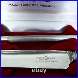 Westall Richardson Everbrite Stainless Steel Antler Handle 9pc Knife Set-England