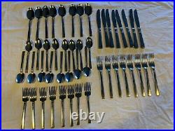 Wm A Rogers Stainless Oneida Ltd Brookwood VGUC 48 Pieces 8 Table Settings
