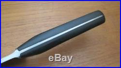 XXL Vintage HERDER Carbon Steel Chef's Knife withSpade Inlay Handle RAZOR SHARP